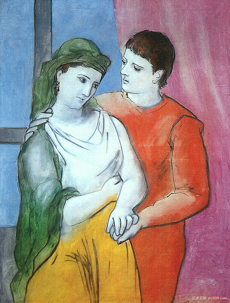 情人 Lovers (1923)，巴勃罗·毕加索
