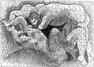 男人和女人 Man and woman (1927)，巴勃罗·毕加索