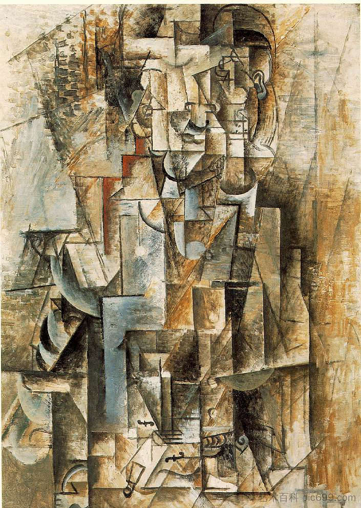 男人与吉他 Man with guitar (1912),巴勃罗·毕加索