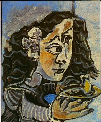 玛丽亚·奥古斯蒂娜·萨米恩托（委拉斯开兹） Maria Agustina Sarmiento (Velazquez) (1957)，巴勃罗·毕加索