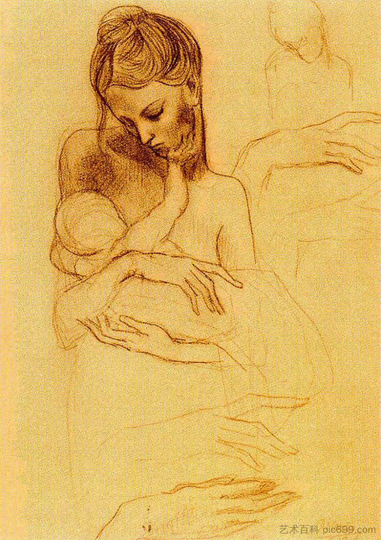 母亲与孩子 Mother and Child (1905),巴勃罗·毕加索