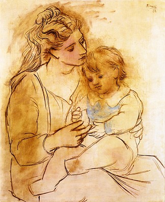 母亲和孩子 Mother and child (1922)，巴勃罗·毕加索