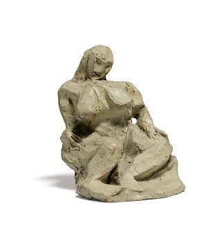 裸体座位 Seating nude (1908)，巴勃罗·毕加索