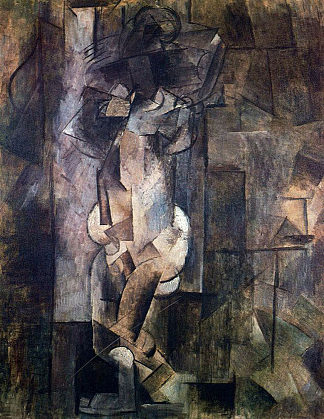 裸体人物 Nude figure (c.1910)，巴勃罗·毕加索