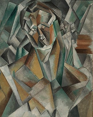 坐着的女人 Femme Assise (1909)，巴勃罗·毕加索