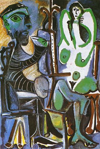 画家和他的模特 Painter and his model (1963)，巴勃罗·毕加索