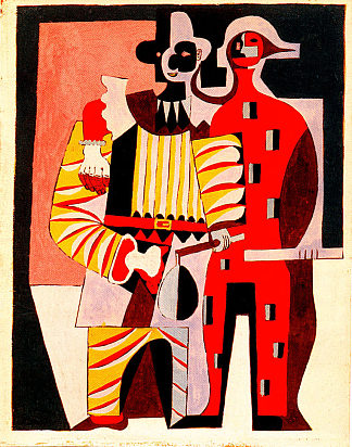 皮埃罗和丑角 Pierrot and Harlequin (1920)，巴勃罗·毕加索