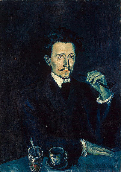 裁缝索勒的肖像 Portrait of a tailor Soler (1903),巴勃罗·毕加索