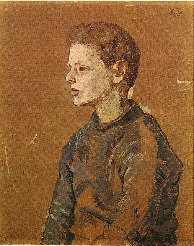 艾伦·斯坦的肖像 Portrait of Allan Stein (1906),巴勃罗·毕加索