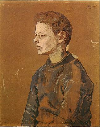 艾伦·斯坦的肖像 Portrait of Allan Stein (1906)，巴勃罗·毕加索