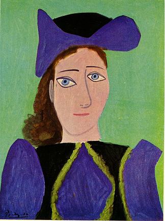 D.M.的肖像 Portrait of D. M. (1943)，巴勃罗·毕加索