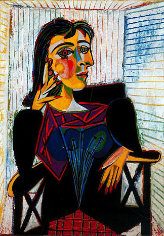 朵拉玛尔的肖像 Portrait of Dora Maar (1937)，巴勃罗·毕加索