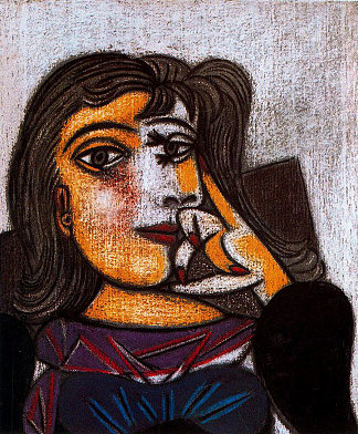 朵拉玛尔的肖像 Portrait of Dora Maar (1937)，巴勃罗·毕加索