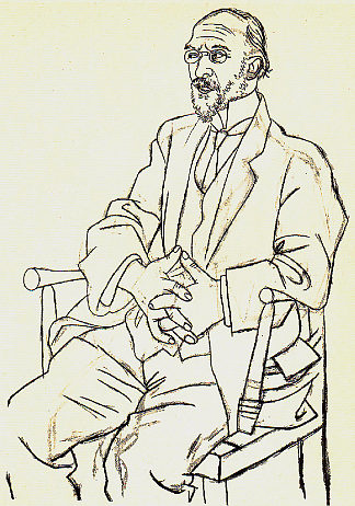 埃里克·萨蒂的肖像 Portrait of Erik Satie (1920)，巴勃罗·毕加索