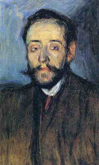 明盖尔的肖像 Portrait of Minguell (1901)，巴勃罗·毕加索