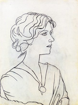 奥尔加的肖像 Portrait of Olga (1920)，巴勃罗·毕加索