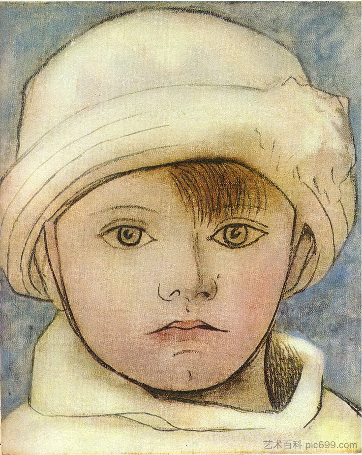 艺术家的儿子保罗的肖像 Portrait of Paulo, artist's son (1923)，巴勃罗·毕加索