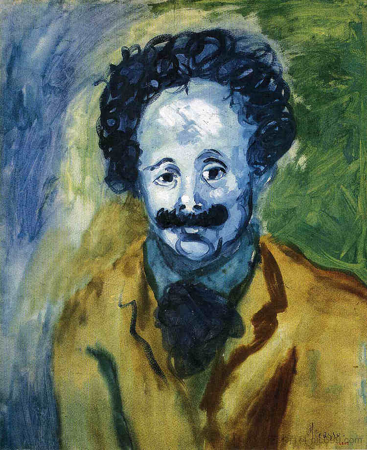塞巴斯蒂亚·朱尼尔-维达尔的肖像 Portrait of Sebastia Junyer-Vidal (c.1902),巴勃罗·毕加索