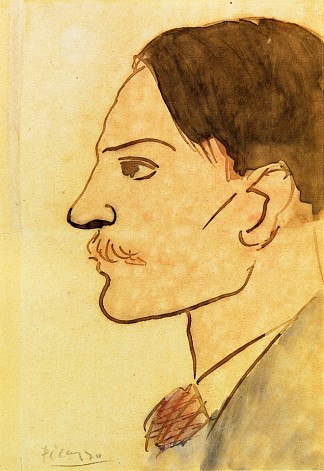 艺术家肖像 Portrait of the Artist (1903)，巴勃罗·毕加索