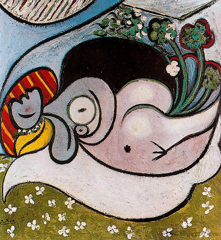 斜躺的女人 Reclining woman (1932),巴勃罗·毕加索
