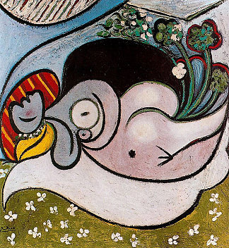 斜躺的女人 Reclining woman (1932)，巴勃罗·毕加索