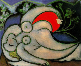 斜躺的女人 Reclining woman (1932)，巴勃罗·毕加索