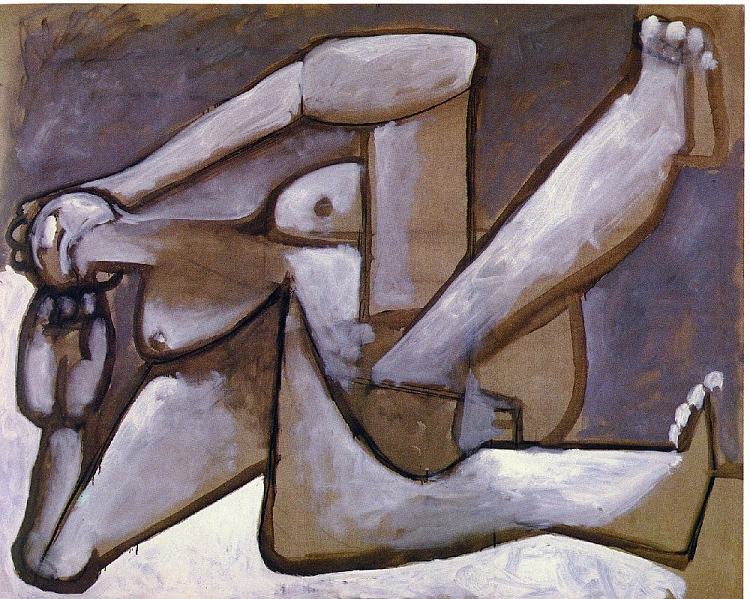 斜躺的女人 Reclining woman (1954),巴勃罗·毕加索