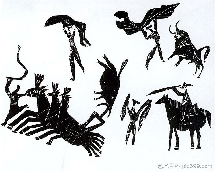 斗牛场面 Scenes of bullfighting (1945),巴勃罗·毕加索