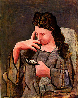 坐着的女人(奥尔加) Seated woman (Olga) (1920)，巴勃罗·毕加索