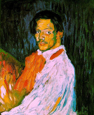 自画像 Self-Portrait (1901)，巴勃罗·毕加索