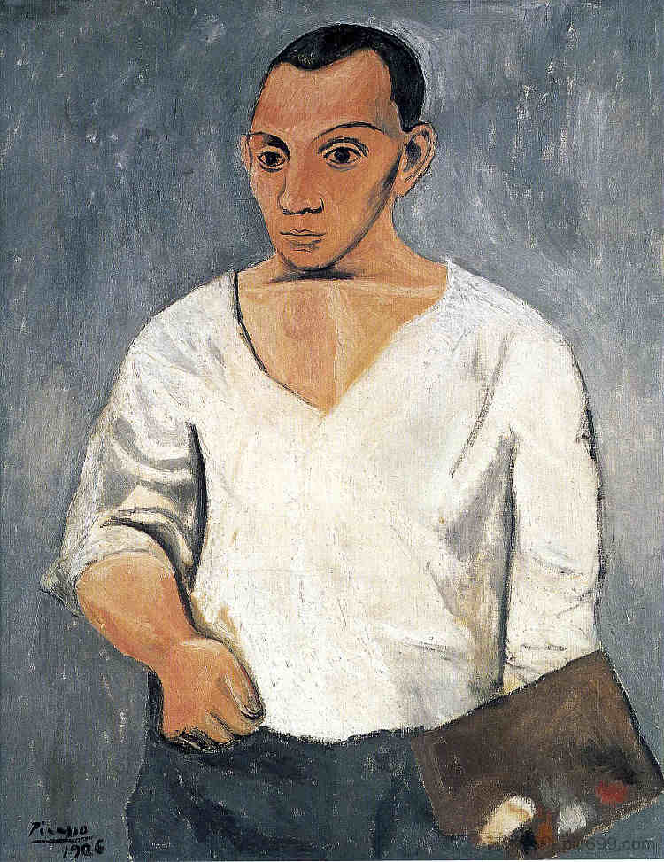 自画像 Self-Portrait (1906)，巴勃罗·毕加索