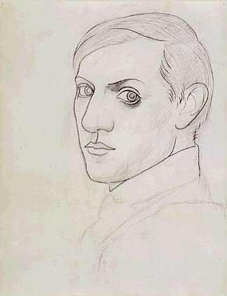 自画像 Self-Portrait (1917)，巴勃罗·毕加索
