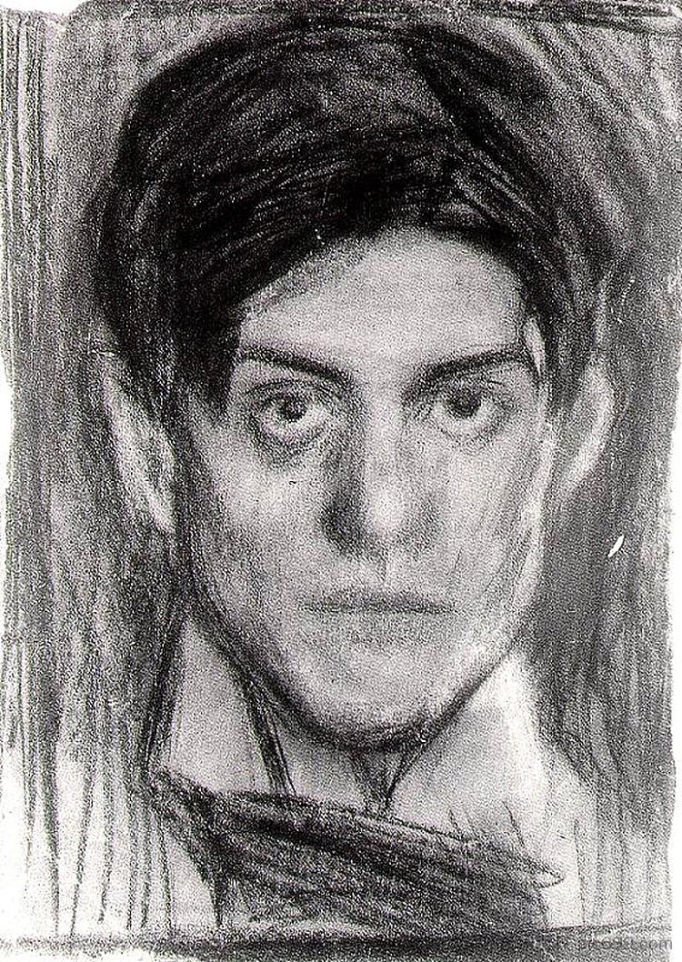 自画像 Self-Portrait (c.1900),巴勃罗·毕加索