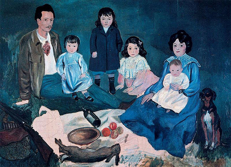 索勒家族 Soler family (1903)，巴勃罗·毕加索