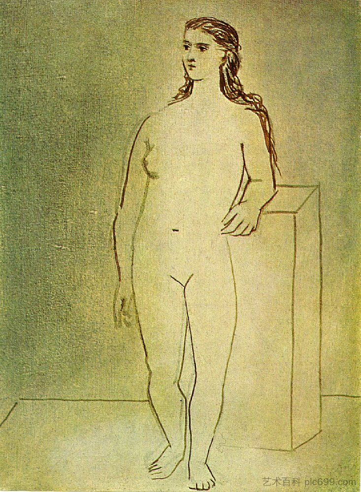 站立女性裸体 Standing female nude (1923),巴勃罗·毕加索