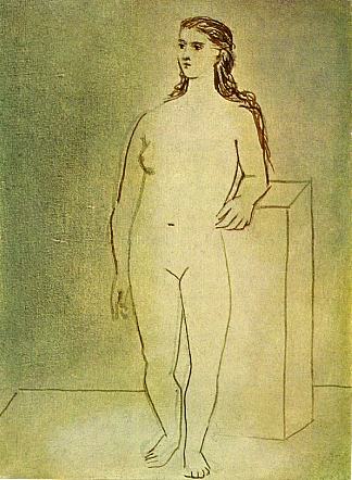 站立女性裸体 Standing female nude (1923)，巴勃罗·毕加索