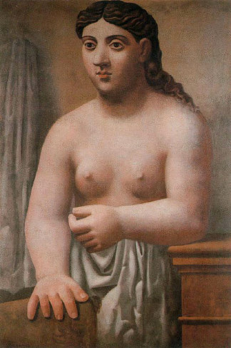 站在裸体 Standing nude (c.1920)，巴勃罗·毕加索