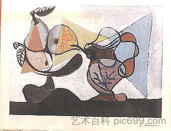 静物，巴黎学校 Still life, school of Paris (1936)，巴勃罗·毕加索