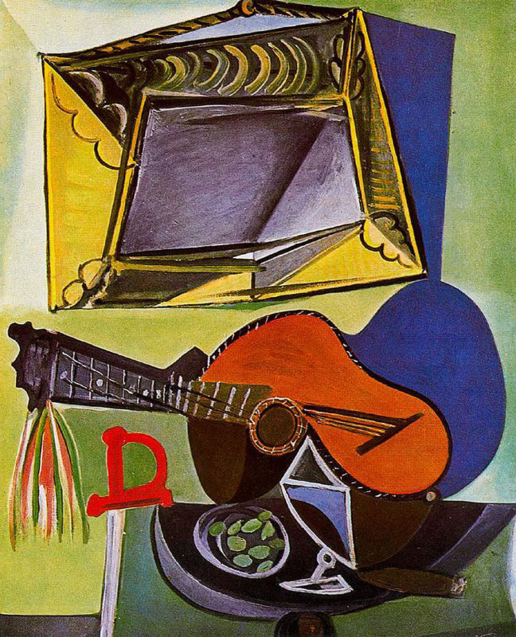 静物与吉他 Still life with Guitar (1942)，巴勃罗·毕加索