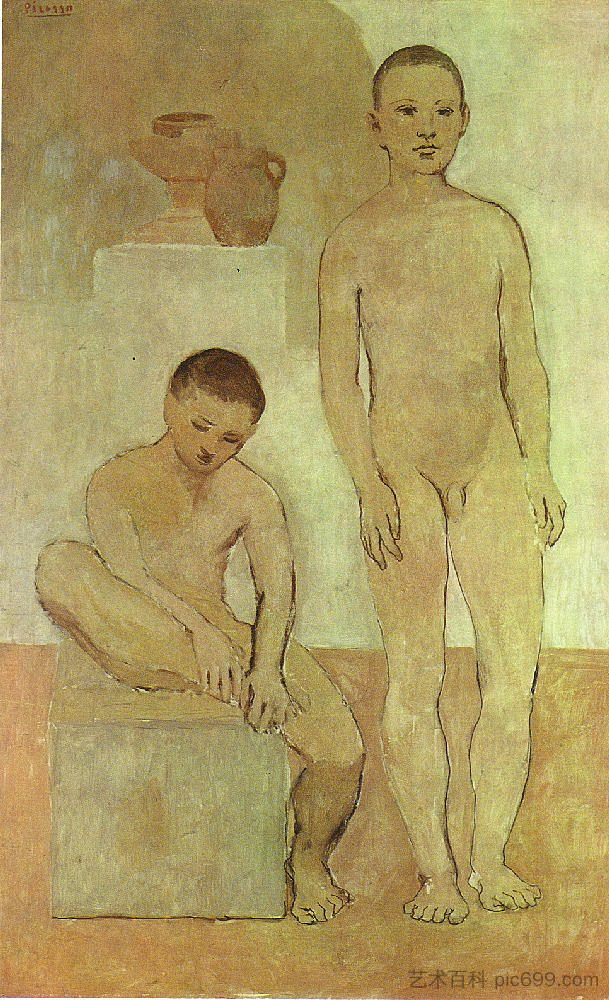 青少年 Teenagers (1906)，巴勃罗·毕加索