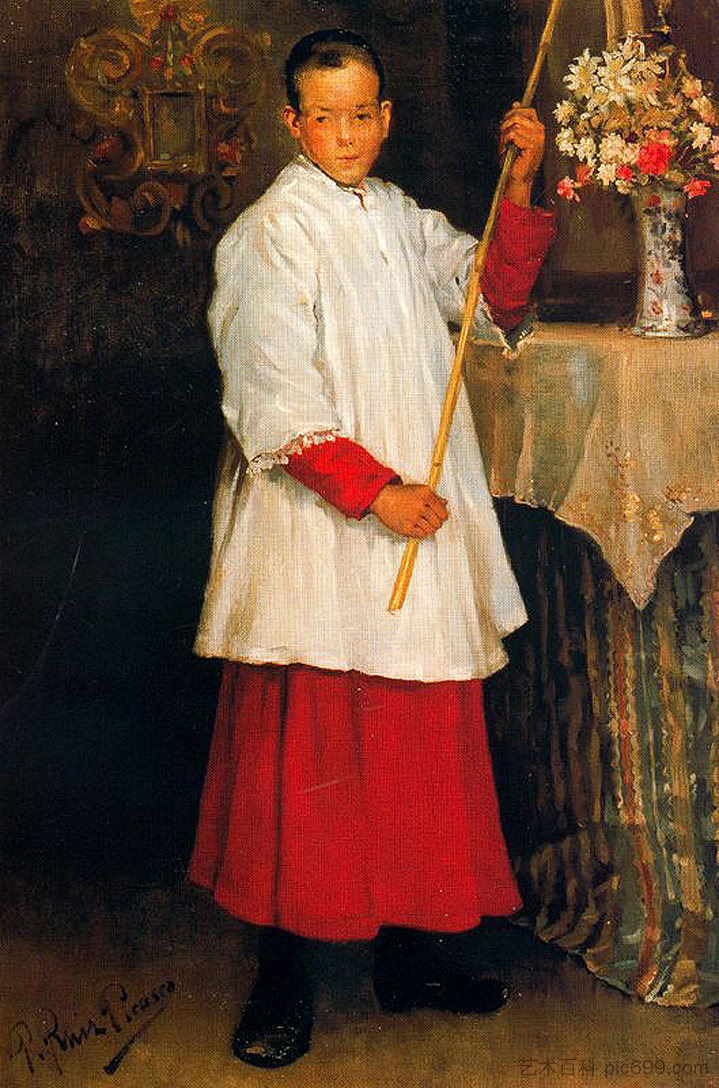 祭坛男孩 The altarboy (1896),巴勃罗·毕加索