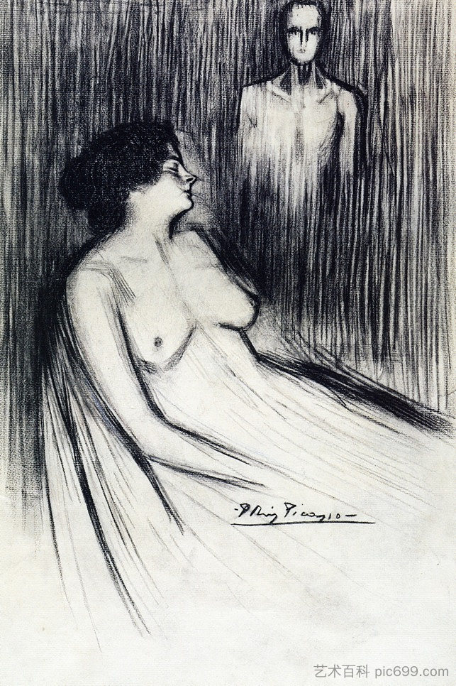 处女的哭声 The cries of virgins (1900),巴勃罗·毕加索