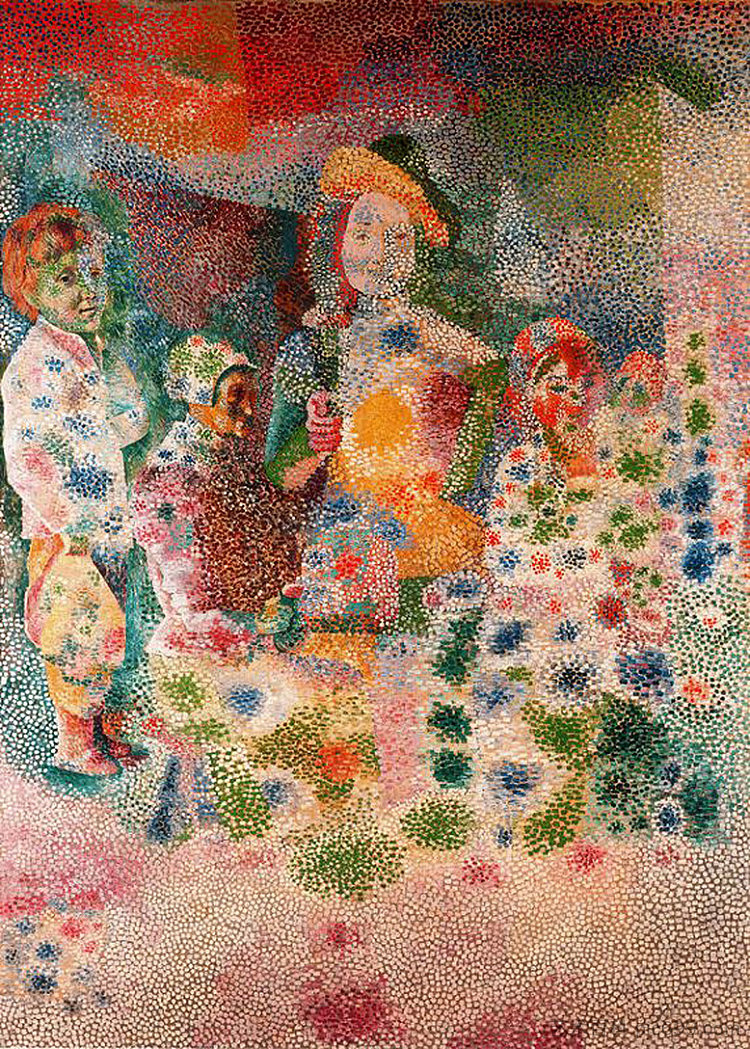 幸福的家庭 The happy family (c.1917),巴勃罗·毕加索