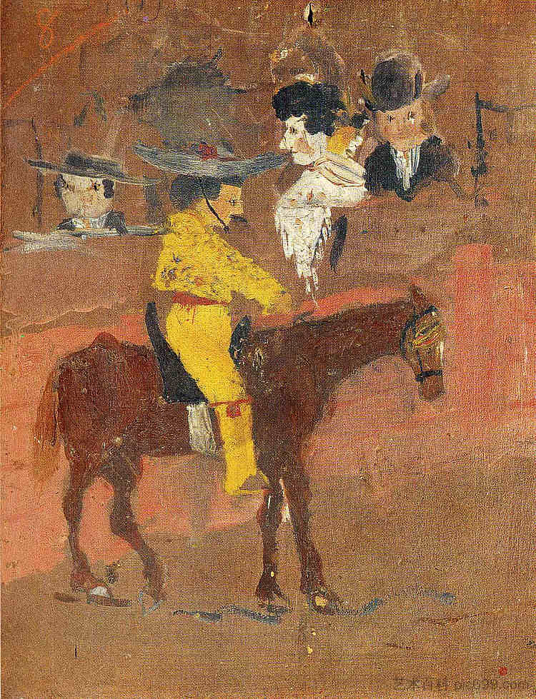 皮卡多 The picador (1890)，巴勃罗·毕加索