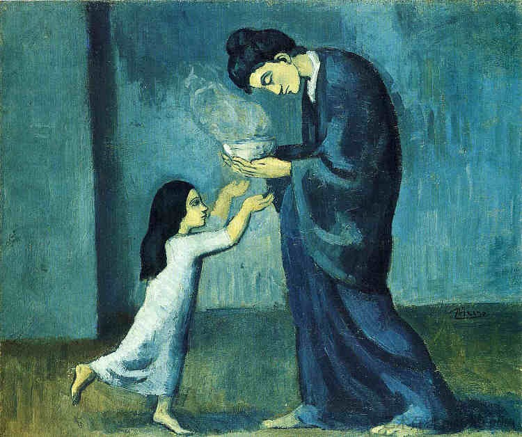 汤 The soup (1903),巴勃罗·毕加索