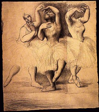 三个舞者 Three dancers (1919)，巴勃罗·毕加索