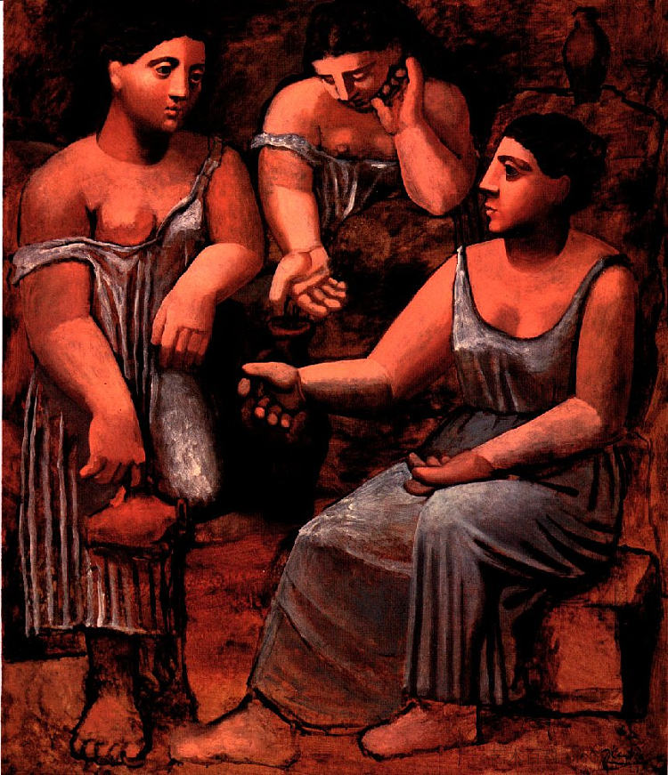 Three women at a fountain Three women at a fountain (1921),巴勃罗·毕加索