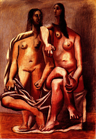 两个游泳者 Two bathers (1920)，巴勃罗·毕加索