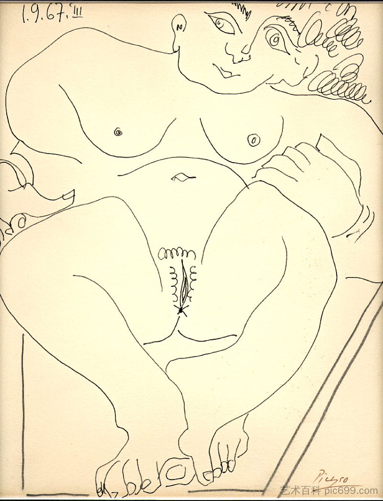 无标题的 Untitled (1967),巴勃罗·毕加索
