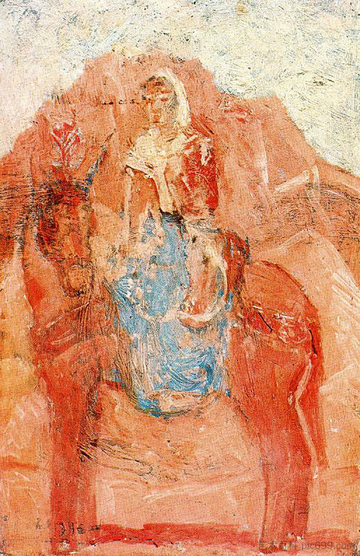 驴上的女人 Woman on a donkey (1906),巴勃罗·毕加索